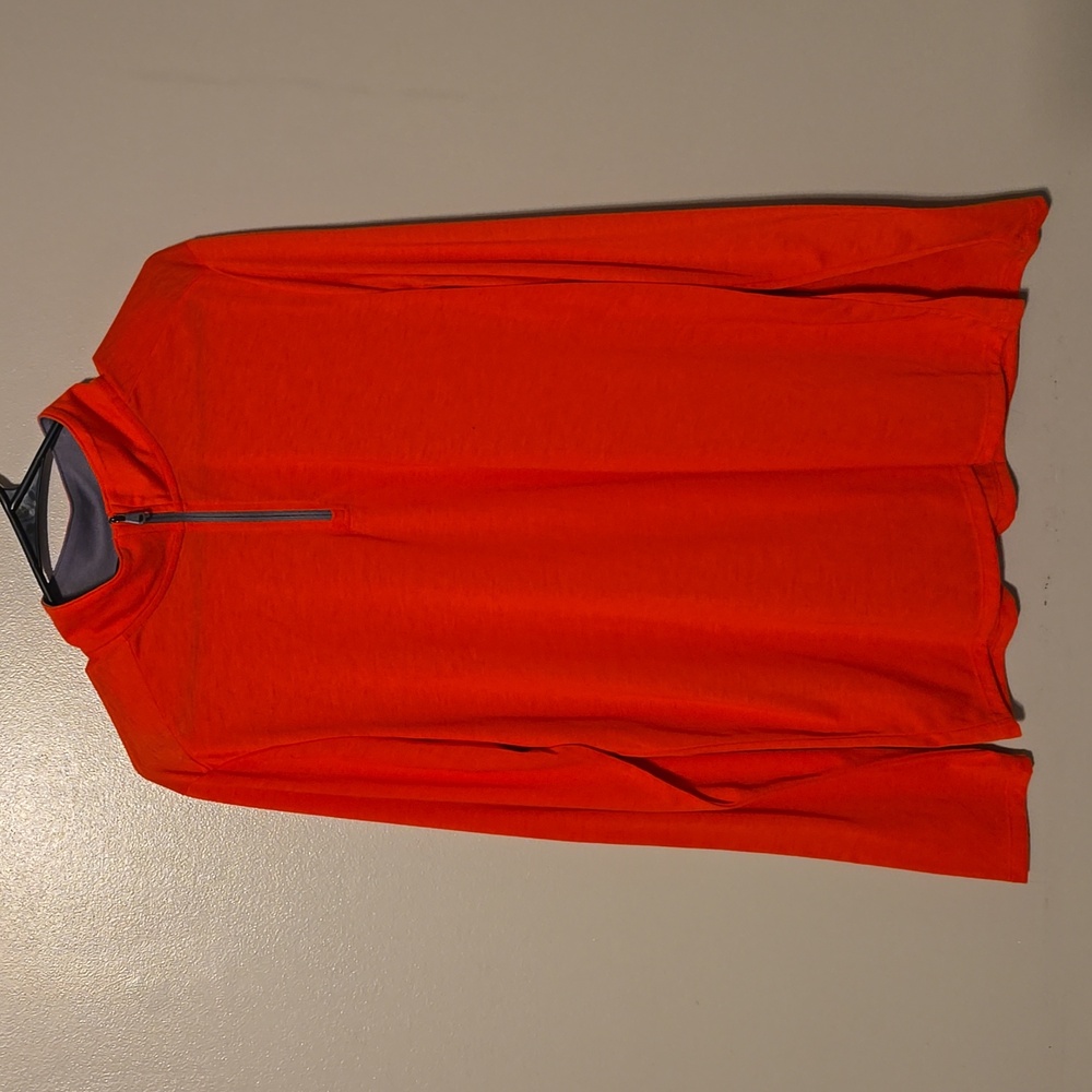 Under Armour Loose HeatGear Threadborne Mock Neck 1/4 Zip Pullover Red Mens M